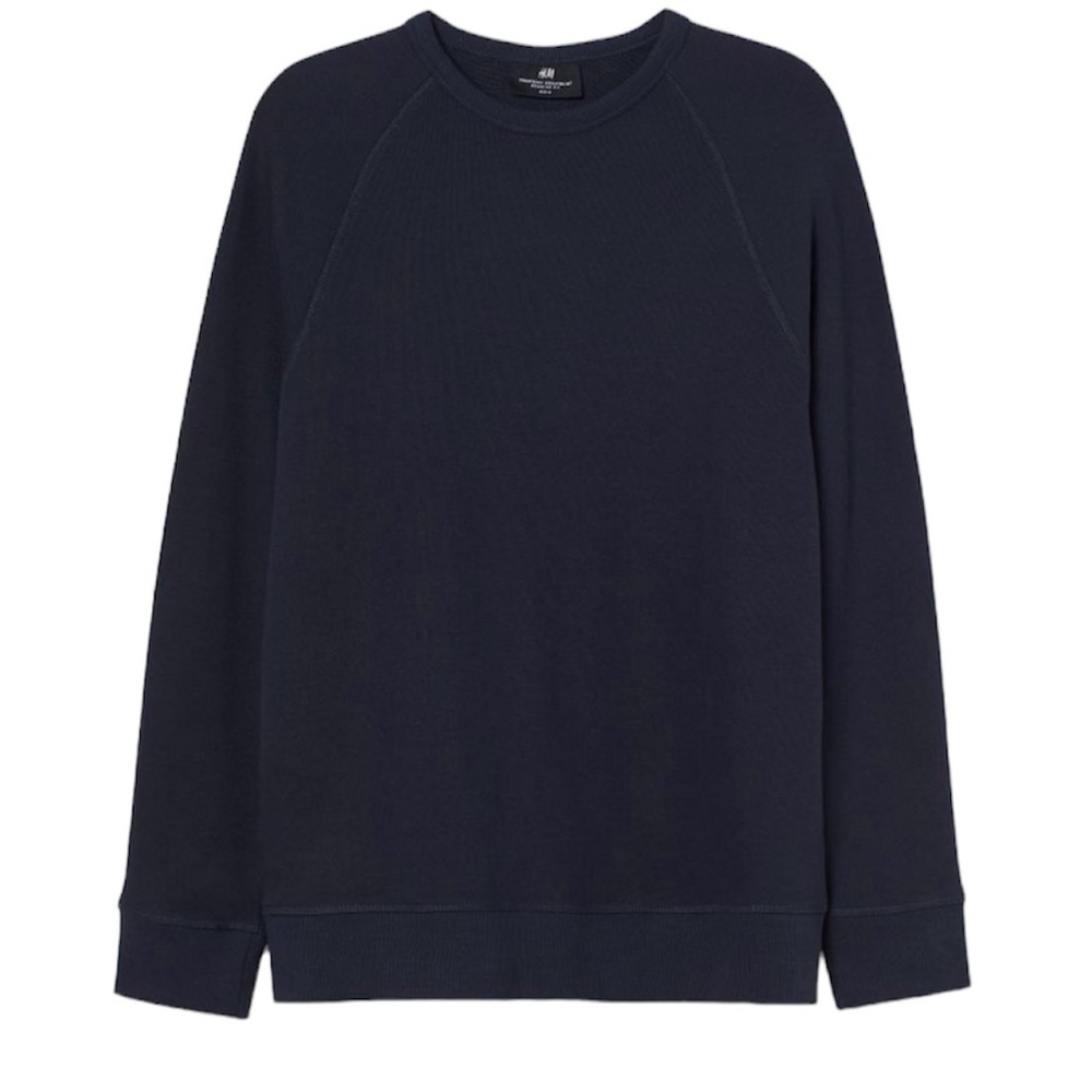H&M Navy Regular Fit Sweatshirt